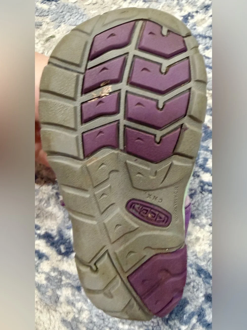 Keen Purple Kids Sandals with Aqua Accents
